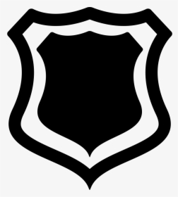 Transparent Shield Outline Png - Badge Silhouette, Png Download, Transparent PNG
