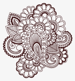 Transparent Hinduism Clipart - Henna Art Pattern, HD Png Download, Transparent PNG