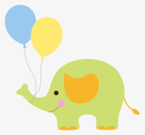 Euclidean Clip Art - Clipart Elephant With Baloon, HD Png Download, Transparent PNG