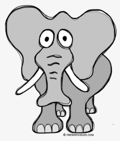 Elephant Clipart Fresh Doodles Free Printable Posters - Clip Art, HD Png Download, Transparent PNG