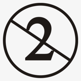 2 Crossed Out Symbol, HD Png Download, Transparent PNG