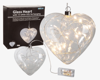 Hanging Glass Heart Ornament, HD Png Download, Transparent PNG