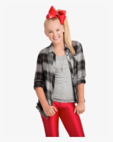 Jojo With Red Bow In Hair  								 Title Jojo With - Jojo Siwa With Her Bow, HD Png Download, Transparent PNG
