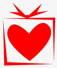 Clipart - Heart Box - Heart In A Box Clipart, HD Png Download, Transparent PNG
