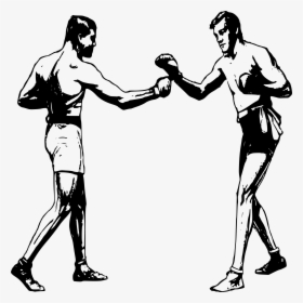 Fighting Clipart Woman Boxing - Clipart Two Boxers, HD Png Download, Transparent PNG