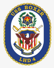 Uss Boxer Coa - Uss Boxer (lhd-4), HD Png Download, Transparent PNG