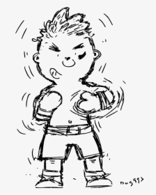 Sketch Cartoon Boxer Man Clip Arts - Boxing, HD Png Download, Transparent PNG