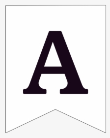 Free Printable Black And White Banner Letter A - Sign, HD Png Download, Transparent PNG