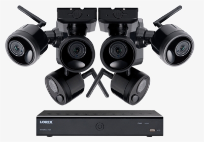 1080p Outdoor Wireless Camera System, 6 Rechargeable - Wireless Security Camera, HD Png Download, Transparent PNG
