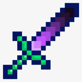 Minecraft Lapis Lazuli Sword, HD Png Download, Transparent PNG