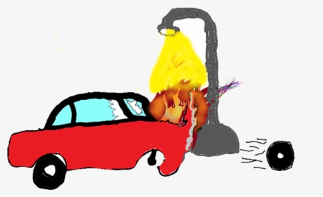 Clip Art Car Crash Jpg Transparent - Cartoon Transparent Car Crash, HD Png Download, Transparent PNG