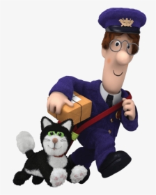 Postman Pat Carrying Delivery - Postman Pat Black And White Cat, HD Png Download, Transparent PNG