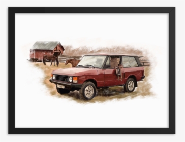 Range Rover Classic Mockup Transparent Transparent - Off-road Vehicle, HD Png Download, Transparent PNG