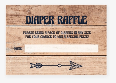 Printable Baby Shower Diaper Raffle Tickets For Rustic - Plank, HD Png Download, Transparent PNG