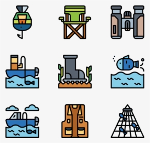 Fishing - Free Top View Furniture Icon, HD Png Download, Transparent PNG