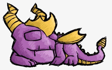 Spyro The Dragon - Cartoon, HD Png Download, Transparent PNG