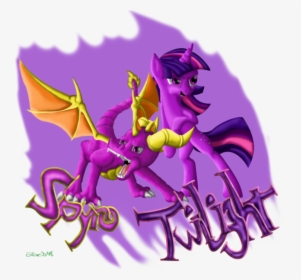 Spyro And Twilight Sparkle In Love, HD Png Download, Transparent PNG
