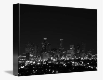 Clip Art Houston Skyline Black And White - Cityscape, HD Png Download, Transparent PNG