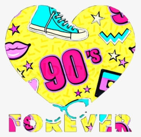 90s 90sforever Heart Freetoedit - 90's Free Vector Background, HD Png Download, Transparent PNG