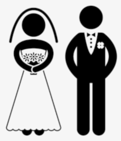 Bride And Free Images - Symbol Of Bride And Groom, HD Png Download, Transparent PNG