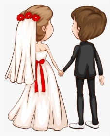 Groom Clipart Character - Wedding Couple Clipart, HD Png Download, Transparent PNG
