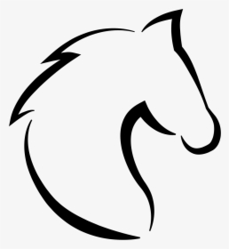 Horse Head Outline - Horse Head Outline Silhouette, HD Png Download, Transparent PNG