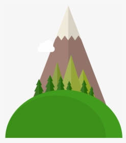 Vector Green Hills And Mountains Tree Png Download - Hill Vector Png, Transparent Png, Transparent PNG
