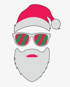 Santa Face With Glasses, HD Png Download, Transparent PNG