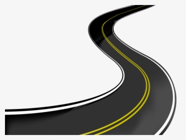 Highway Clipart Curve Road - Long Road Curved, HD Png Download, Transparent PNG