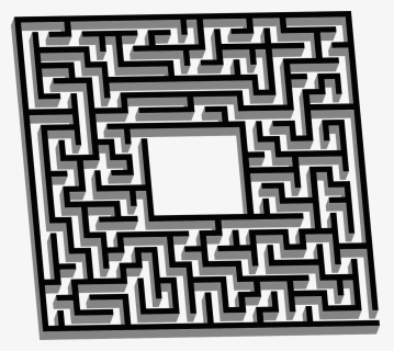 Labyrinth, Maze, Lost, Puzzle, 3d, Perspective - 3d Maze Png, Transparent Png, Transparent PNG