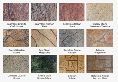 Transparent Stone Texture Png - Color Options For Stamped Concrete, Png Download, Transparent PNG