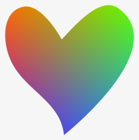 Rainbow Heart Png - Heart Shape With Clear Background, Transparent Png, Transparent PNG