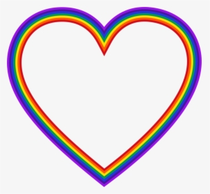 Heart,love,symmetry - Rainbow Heart Png Transparent, Png Download, Transparent PNG