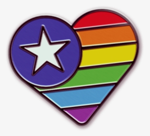 Rainbow Heart Pin - Pins Won T Save The World, HD Png Download, Transparent PNG