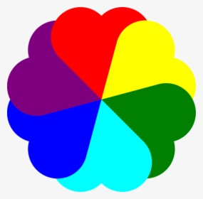 Transparent Rainbow Hearts Png - Clip Art For Colors, Png Download, Transparent PNG