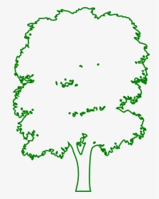 Green Tree Outline Png, Transparent Png, Transparent PNG