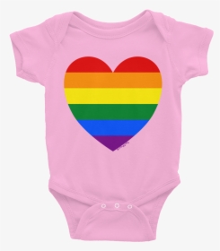 Rainbow Heart Baby Onesie - Birthday Party Ideas For 2 Year Old Baby Girl, HD Png Download, Transparent PNG