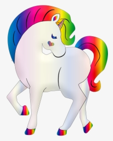 Rainbow Unicorn, Unicorn, Heart, Rainbow, Colorful - Kawaii Arcoiris Unicornio Dibujo, HD Png Download, Transparent PNG