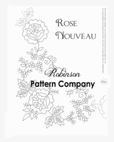 Transparent Rose Pattern Png - Hand Embroidery Pattern Design, Png Download, Transparent PNG