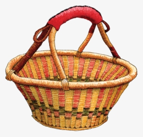 Picnic Basket - Cartoon Basket, HD Png Download, Transparent PNG