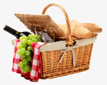 Picnic Baskets Baguette Food - Picnic Table With Food Png, Transparent Png, Transparent PNG