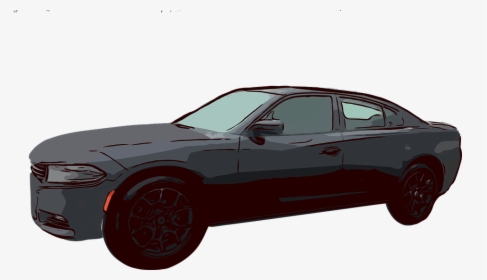 Vehicle, Car, Auto, Black, Muscle, Charger, Dodge - Executive Car, HD Png Download, Transparent PNG