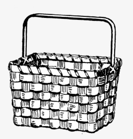 Basket 493 - Hot Air Balloon Basket Drawing, HD Png Download, Transparent PNG