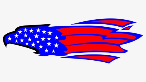 Area,artwork,line - Red White And Blue Eagle Vector, HD Png Download, Transparent PNG