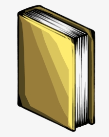 Yellow Standing Book - Gold Book Clipart, HD Png Download, Transparent PNG