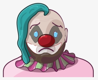 Sad Looking Clown - Cartoon, HD Png Download, Transparent PNG