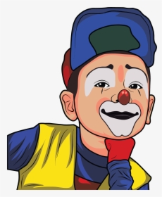Clown Illustration 2 Clip Arts - Gambar Kartun Badut Joker, HD Png Download, Transparent PNG
