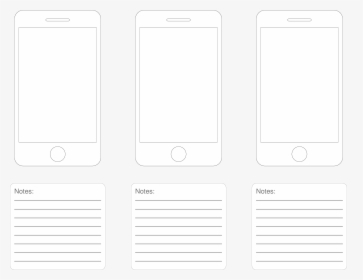 Iphone Mobile Apps Design Template Main Image - Smartphone, HD Png Download, Transparent PNG