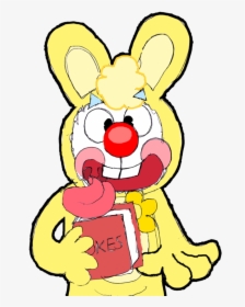 Cuddles As A Clown By Aygodeviant-d5vekh4 Clipart , - Cartoon, HD Png Download, Transparent PNG