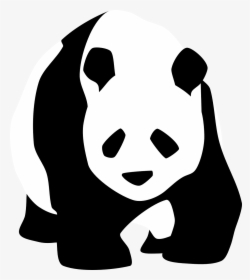Black And White Panda Clipart, HD Png Download, Transparent PNG
